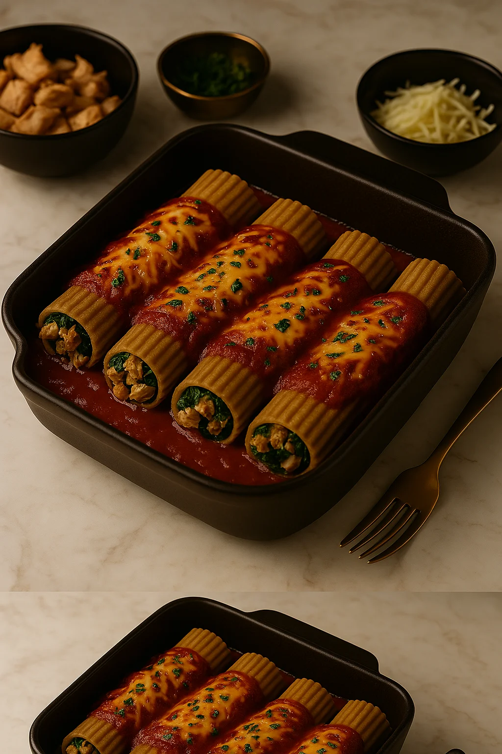 High-Protein Manicotti