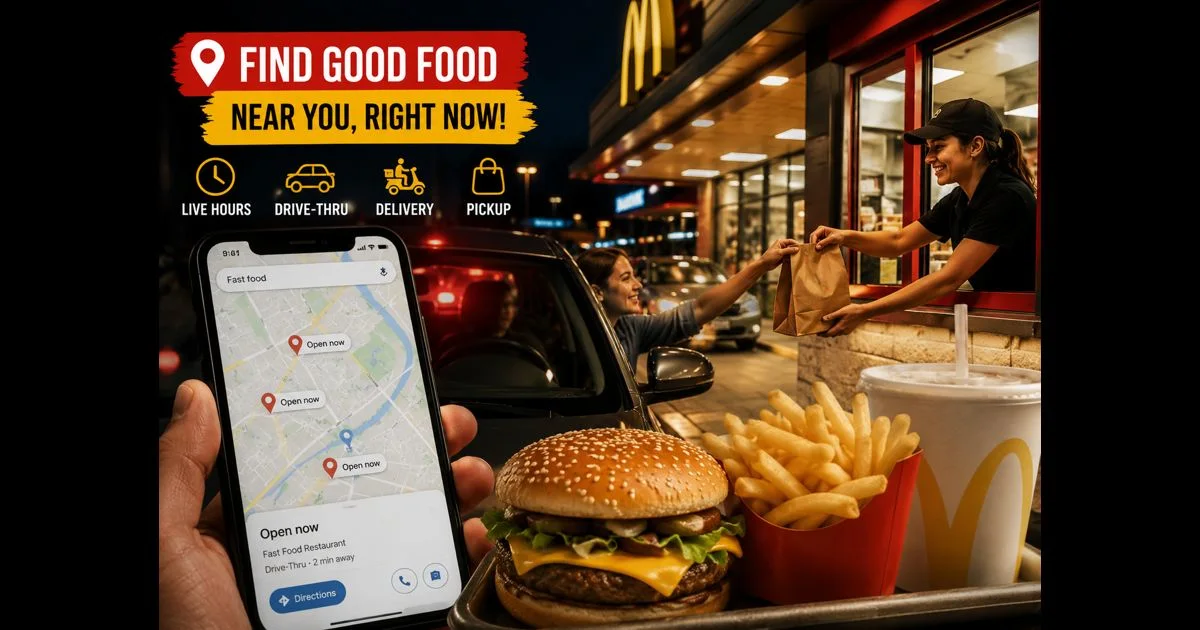 fast food near me open now