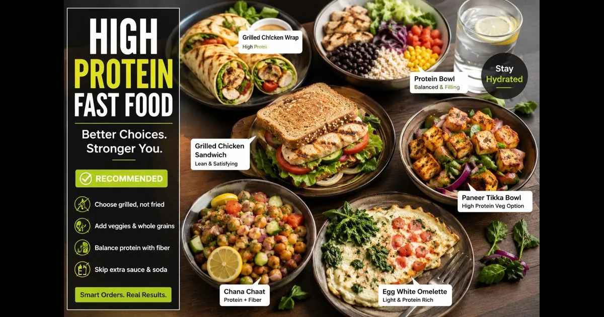 high protein fast food